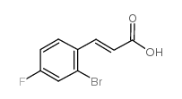 2-溴-4-氟肉桂酸结构式