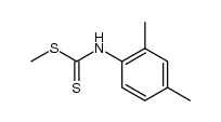 (2,4-dimethyl-phenyl)-dithiocarbamic acid methyl ester Structure