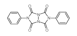 3,7-diphenyl-1,3,5,7-tetrazabicyclo[3.3.0]octane-2,4,6,8-tetrone结构式