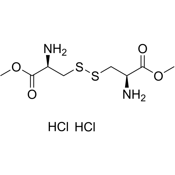 L-Cystine, 1,1'-dimethyl ester, hydrochloride structure