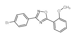 3-(4-溴苯基)-5-(2-甲氧基苯基)-1,2,4-噁二唑结构式