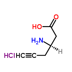 (R)-3-氨基-5-己酸盐酸盐结构式