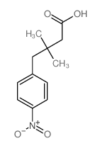 3,3-dimethyl-4-(4-nitrophenyl)butanoic acid结构式