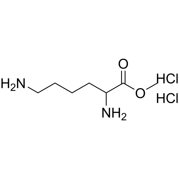 DL-赖氨酸甲酯二盐酸盐结构式