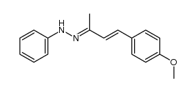 4-(p-Methoxyphenyl)-but-3-en-2-on Phenylhydrazon结构式