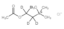 氯化乙酰胆碱-D4结构式
