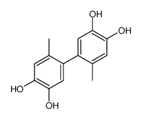 6,6'-dimethyl[1,1'-biphenyl]-3,3',4,4'-tetraol结构式