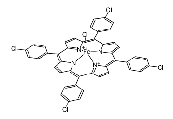 meso-Tetrakis(4-chlorophenyl)porphyrin-Fe(III)chloride Structure