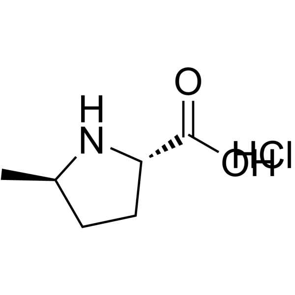 (-)-trans-5-Methyl-L-proline hydrochloride Structure