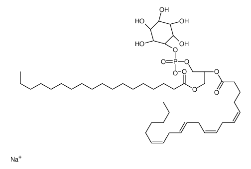 L-α-磷脂酰肌醇(牛肝)(钠盐)结构式