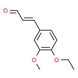 2-Propenal,3-(4-ethoxy-3-methoxyphenyl)-,(2E)-(9CI) Structure