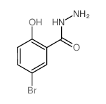 Benzoic acid,5-bromo-2-hydroxy-, hydrazide structure