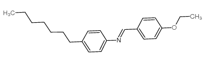 p-乙氧基苄烯-p-庚基苯胺结构式