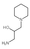 1-氨基-3-(1-哌啶基)-2-丙醇结构式