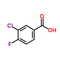 3-氯-4-氟苯甲酸结构式