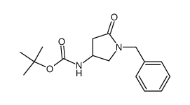tert-Butyl (1-benzyl-5-oxopyrrolidin-3-yl)carbamate Structure