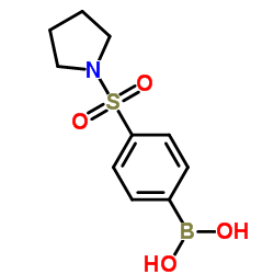 4-(磺酰吡咯啉)苯基硼酸结构式