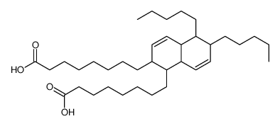 8-[1-(7-carboxyheptyl)-5,6-dipentyl-1,2,4a,5,6,8a-hexahydronaphthalen-2-yl]octanoic acid Structure