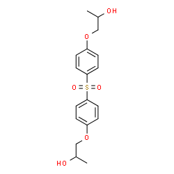 1,1'-[sulphonylbis(p-phenyleneoxy)]dipropan-2-ol结构式