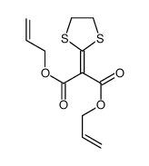 bis(prop-2-enyl) 2-(1,3-dithiolan-2-ylidene)propanedioate结构式