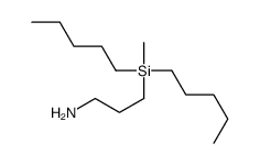 3-[methyl(dipentyl)silyl]propan-1-amine结构式