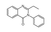 2-ethyl-3-phenylquinazolin-4-one结构式
