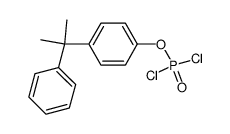 2-Phenyl-2-[p-(dichlorophosphinyloxy)phenyl]propane结构式