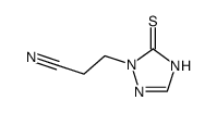 2-cyanoethyl-1,2,4-triazole-3(2H)-thione结构式