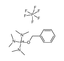 benzyloxy-tris(dimethylamino)phosphonium hexafluorophosphate Structure