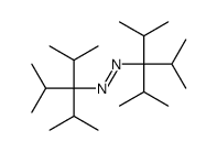 bis(2,4-dimethyl-3-propan-2-ylpentan-3-yl)diazene结构式