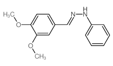 Benzaldehyde,3,4-dimethoxy-, 2-phenylhydrazone结构式