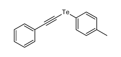 1-methyl-4-(2-phenylethynyltellanyl)benzene结构式