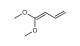1,1-dimethoxy-buta-1,3-diene Structure