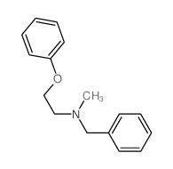 N-benzyl-N-methyl-2-phenoxy-ethanamine结构式