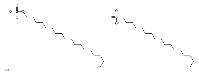 sodium,hexadecyl sulfate,octadecyl sulfate Structure