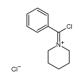 1-(chloro-phenyl-methylene)-piperidinium, chloride结构式