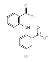 2-(4-氯-2-硝基苯基)氨基苯甲酸结构式