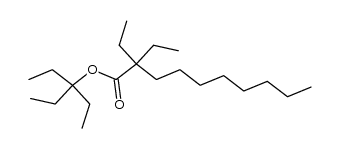 2,2-diethyl-decanoic acid-(1,1-diethyl-propyl ester)结构式
