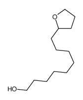 9-(oxolan-2-yl)nonan-1-ol结构式
