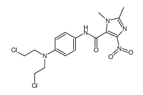 N-[4-[bis(2-chloroethyl)amino]phenyl]-2,3-dimethyl-5-nitroimidazole-4-carboxamide Structure
