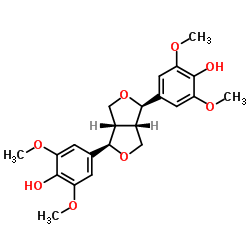 (-)-丁香树脂酚结构式
