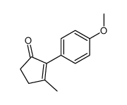 2-(4-methoxyphenyl)-3-methylcyclopent-2-en-1-one结构式