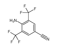 4-amino-3,5-bis(trifluoromethyl)benzonitrile结构式