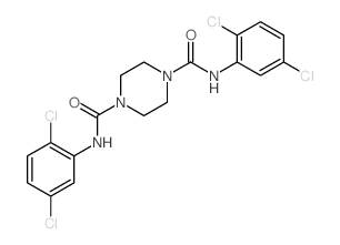1,4-Piperazinedicarboxamide,N1,N4-bis(2,5-dichlorophenyl)-结构式