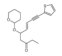 5-(oxan-2-yloxy)-9-thiophen-2-ylnon-6-en-8-yn-3-one结构式