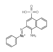 4-amino-3-phenyldiazenyl-naphthalene-1-sulfonic acid Structure