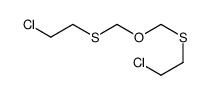 1-chloro-2-(2-chloroethylsulfanylmethoxymethylsulfanyl)ethane结构式