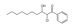 1-benzenesulfinyl-1-chloro-nonan-2-ol Structure