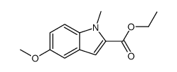 ethyl 5-methoxy-1-methylindole-2-carboxylate结构式
