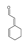 2-cyclohex-2-en-1-ylideneacetaldehyde结构式
